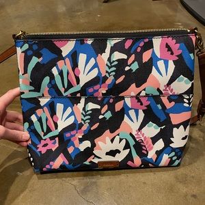 Fossil floral crossbody bag, like new